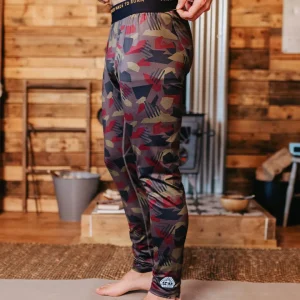 Legging première couche Venture - motif camouflage gris charbon