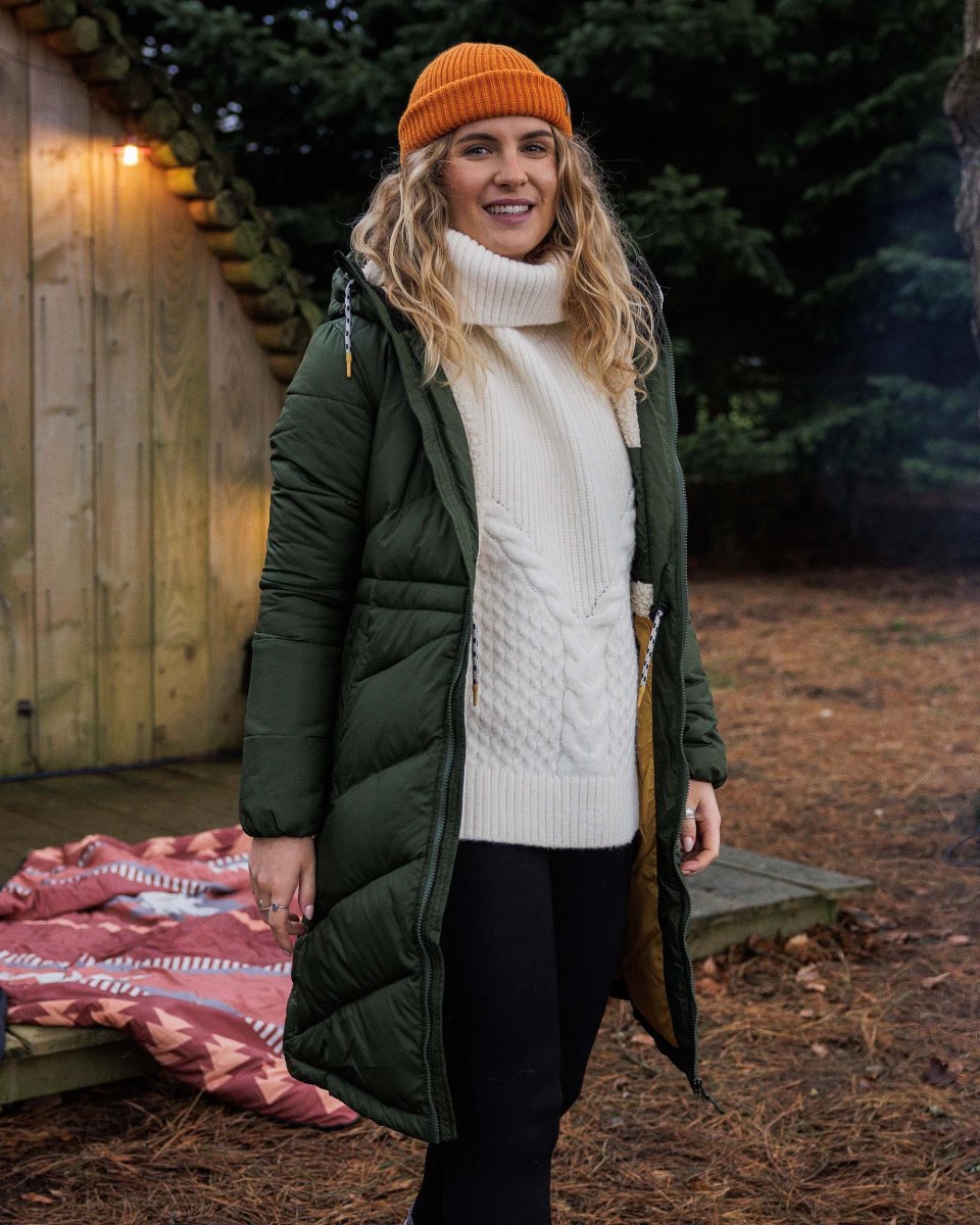 Pull col roulé maille douillette - blanc cassé – Image 8